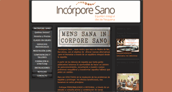 Desktop Screenshot of incorpore-sano.com